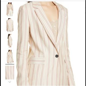 Joie Kishina striped  size 4 jacket. NWT